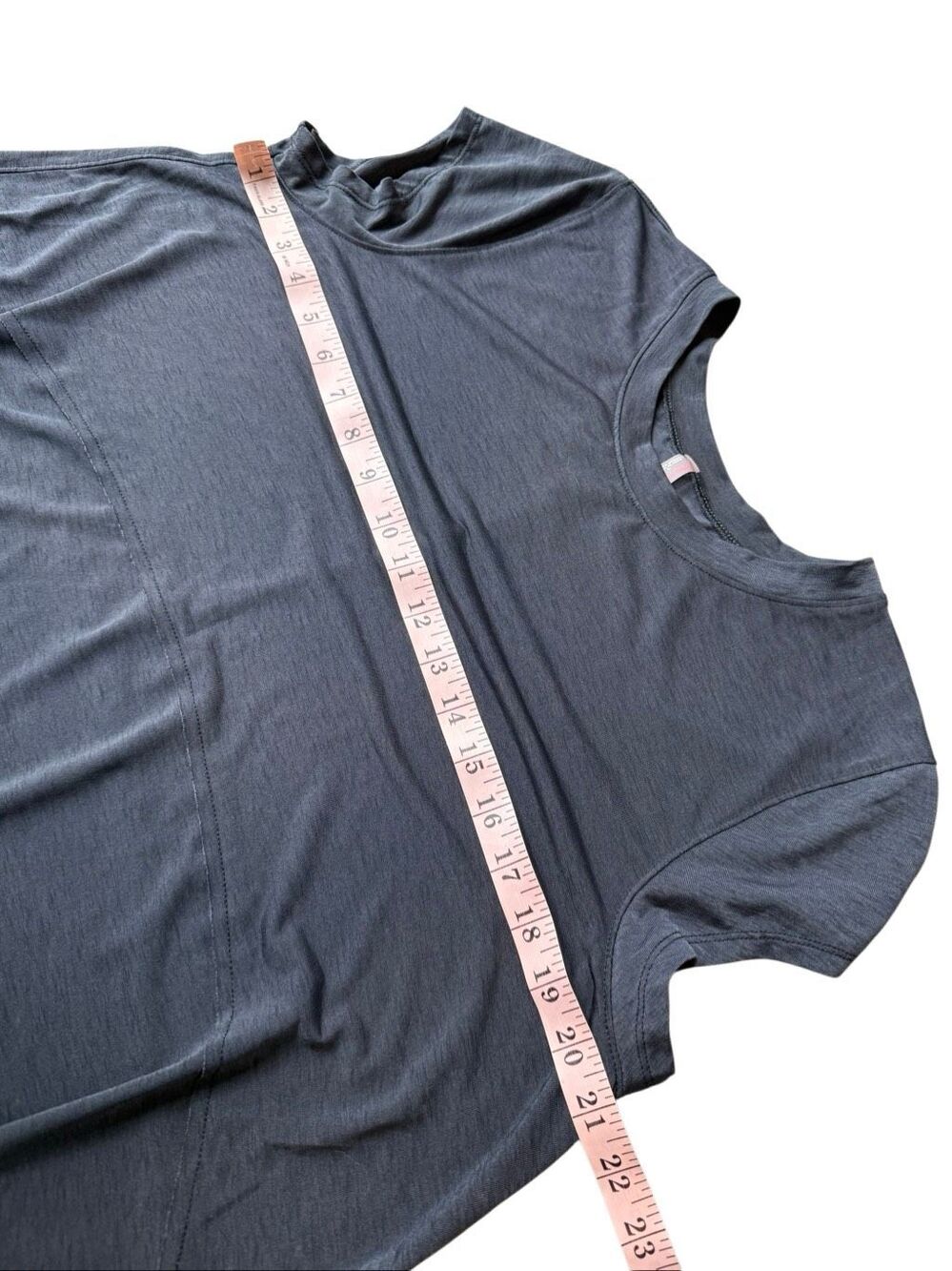 Free People Movement Tempo Short Sleeve Tee In Gray Size L - Picture 8 of 8